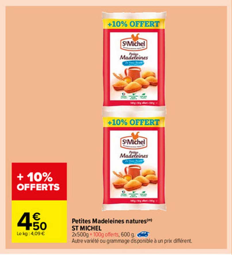 petites madeleines natures st michel