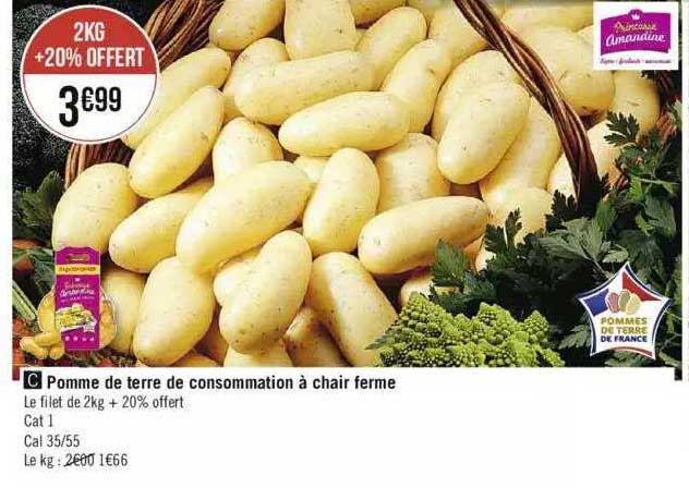 Pomme De Terre De Consommation à Chair Ferme