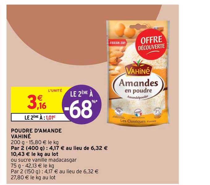 poudre d'amande vahiné