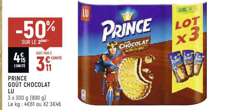 Prince Goût Chocolat Lu
