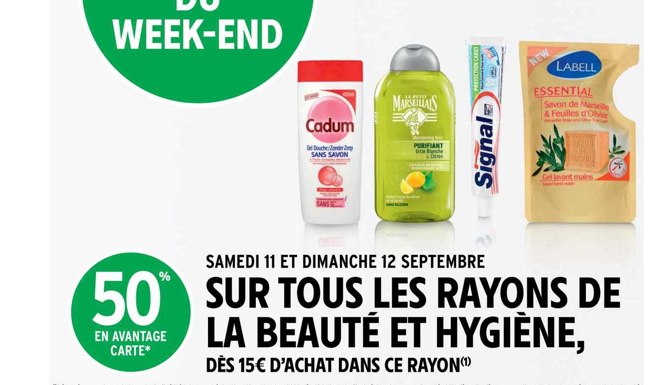 rayons de la beauté et hygiène