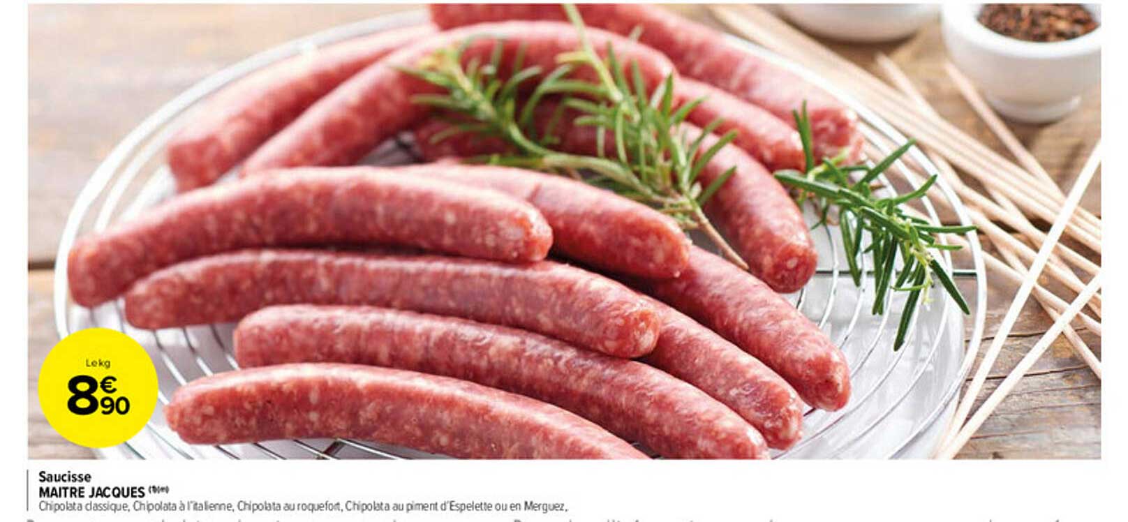 saucisse maitre jacques