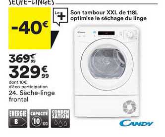 sèche-linge frontal candy