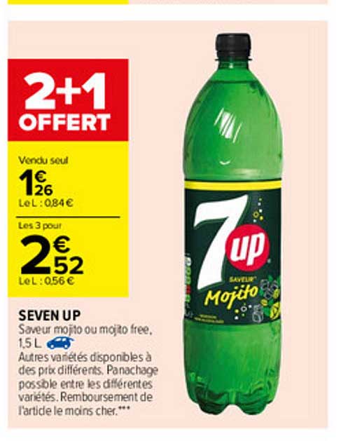 seven up 2+1 offert