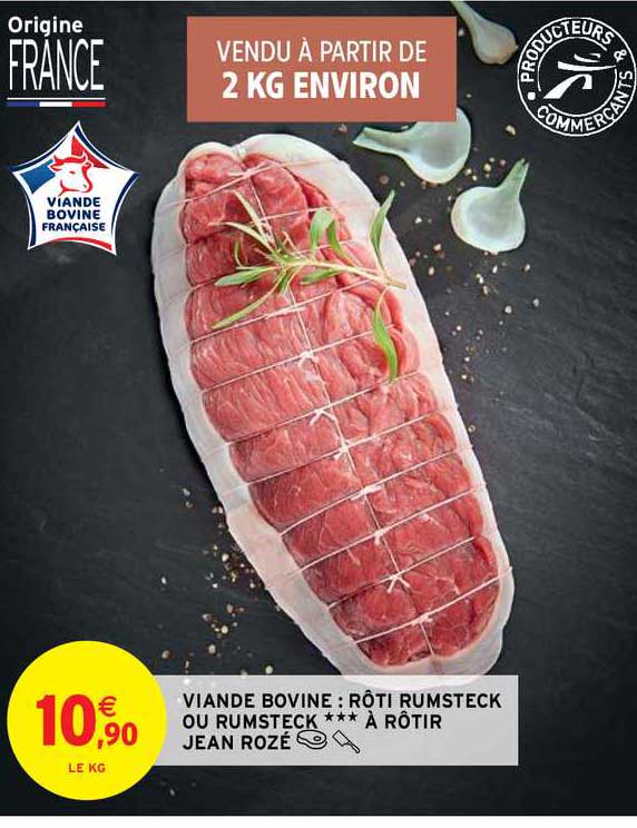 viande bovine : rôti rumsteck ou rumsteck à rôtir jean rozé