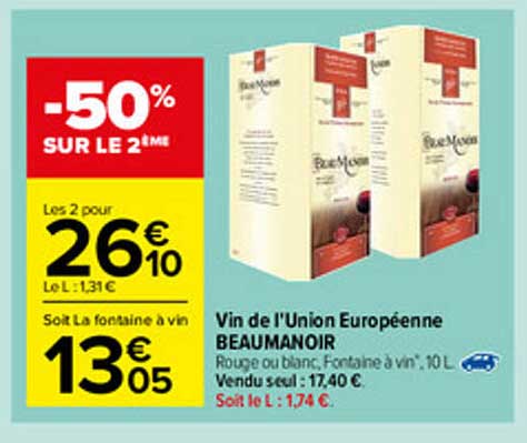 vin de l'union européenne beaumanoir