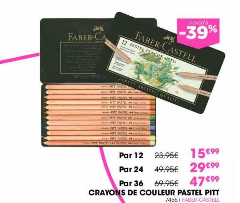 crayons de couleur pastel pitt faber-castell