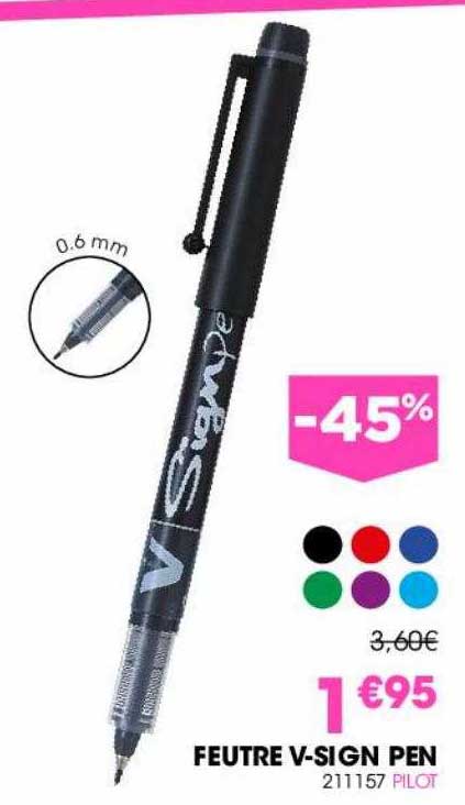 feutre v-sign pen