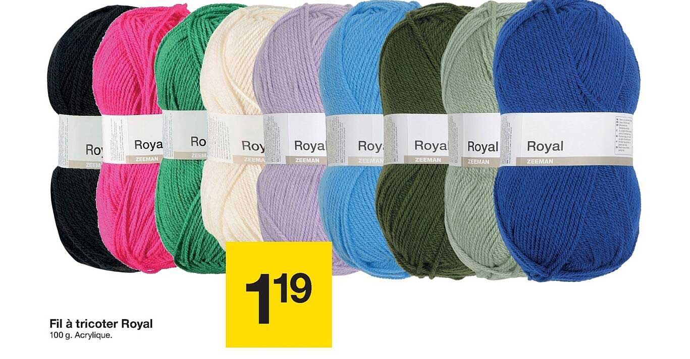 fil à tricoter royal