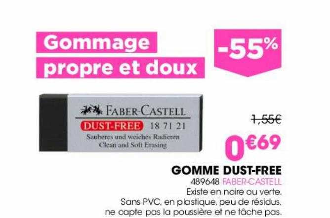 gomme dust-free faber-castell