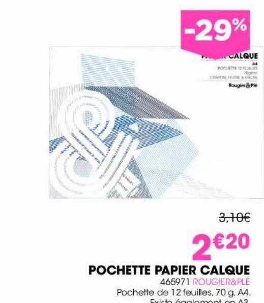 Pochette Papier Calque Rougier&plé