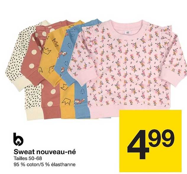 sweat nouveau-né