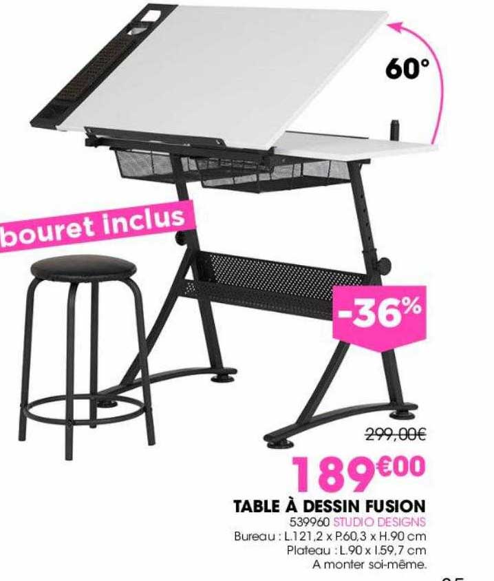 table à dessin fusion studio designs