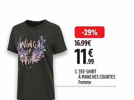tee-shirt à manches courtes femme