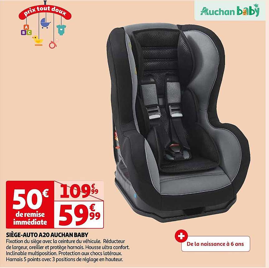 siège-auto A20 auchan baby