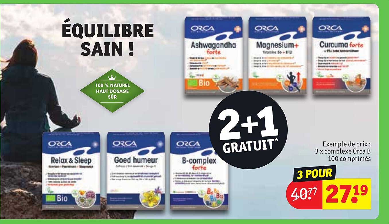 3 x  complexe orca b 100 comprimés