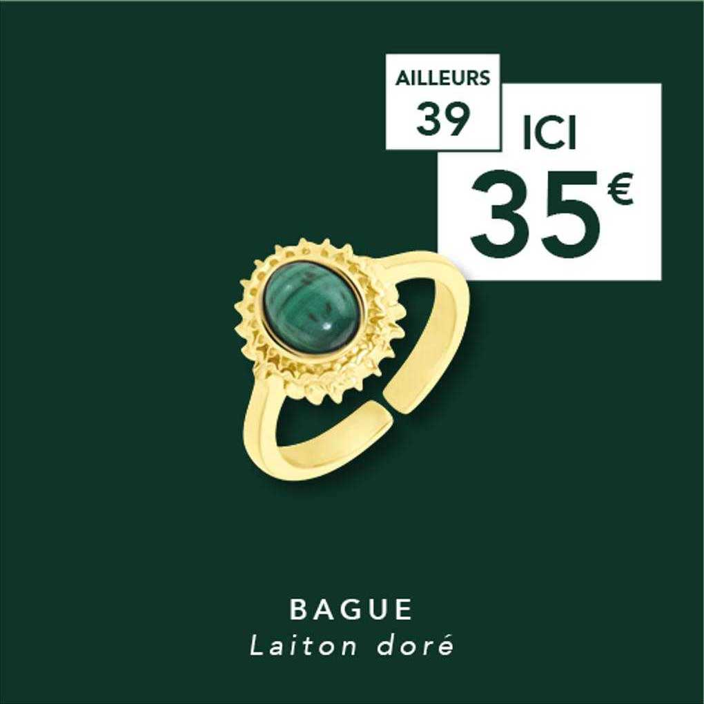 Bague Laiton Doré