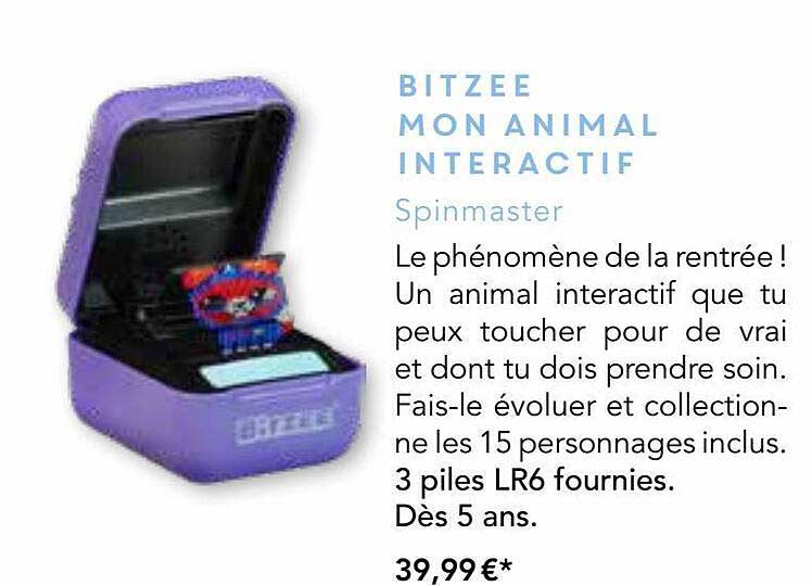 bitzee mon animal interactif - spinmaster
