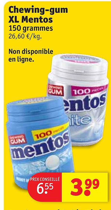 chewing-gum xl mentos