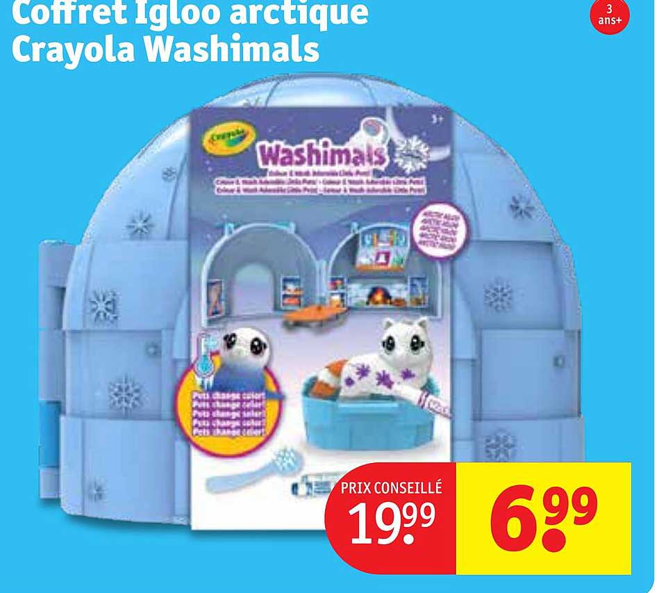 coffret igloo arctique crayola washimals