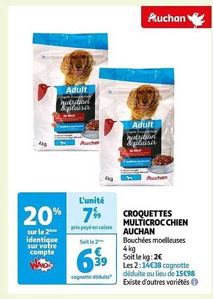 Croquettes Multicroc Chien Auchan