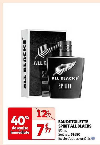 eau de toilette spirit all blacks