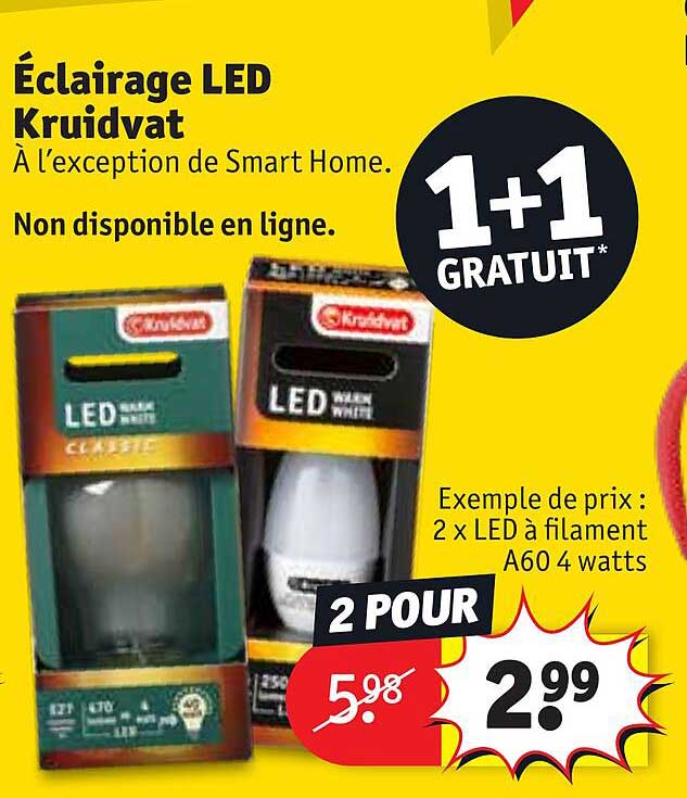 éclairage Led Kruidvat