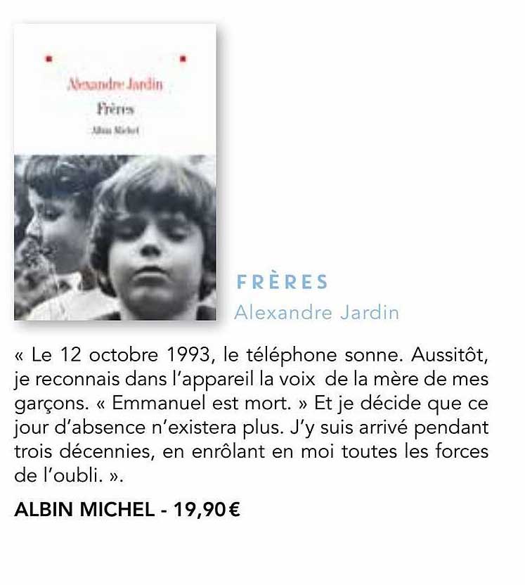 frères - alexandre jardin