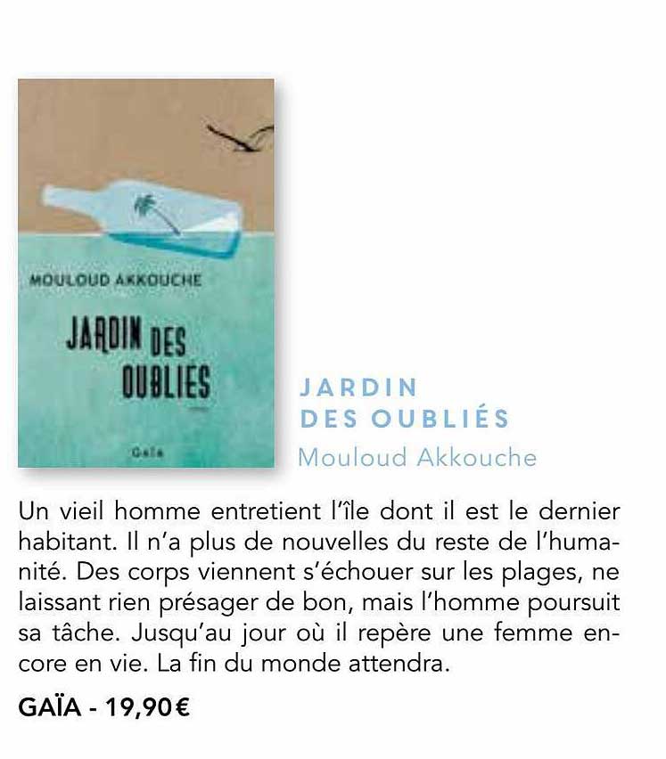 jardin des oubliés - mouloud akkouche