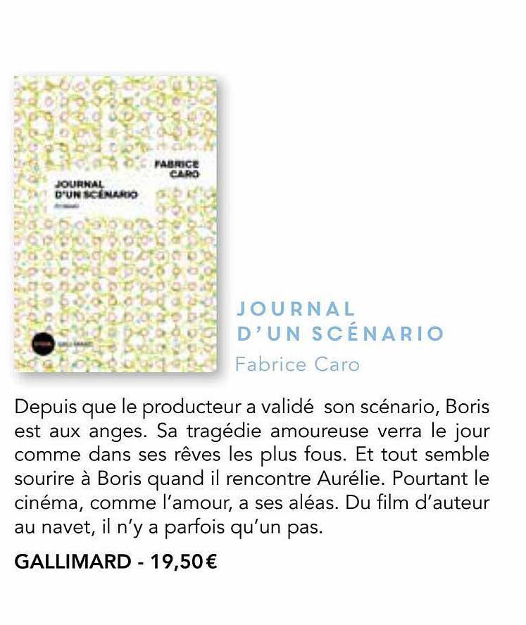 journal d'un scénario - fabrice caro