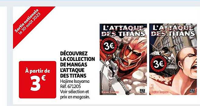 la collection de mangas l'attaque des titans