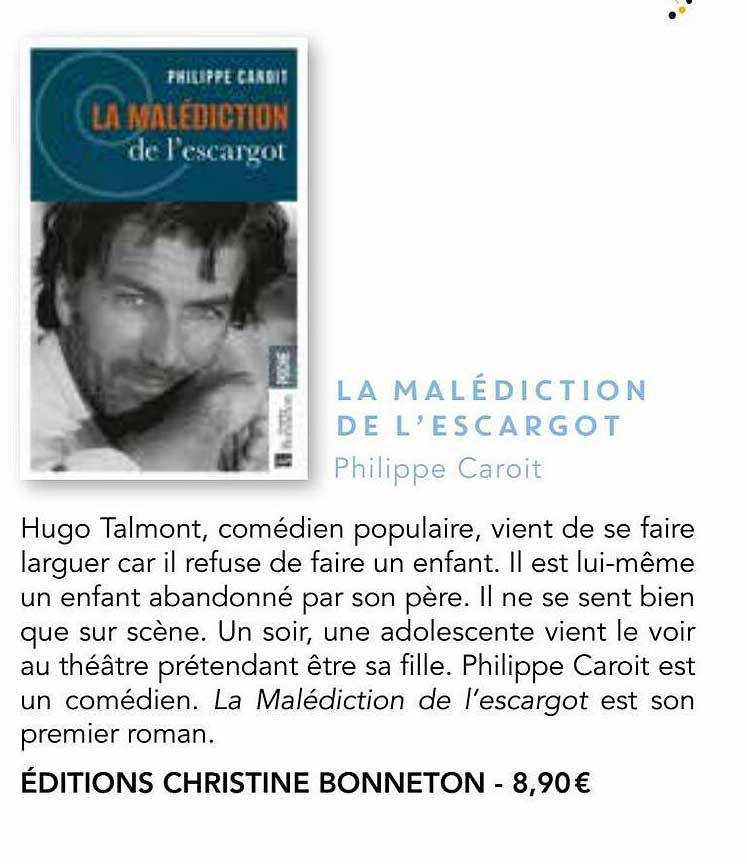 la malédiction de l'escargot - philippe caroit