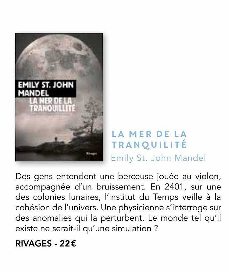 la mer de la tranquilité - emily st. john mandel