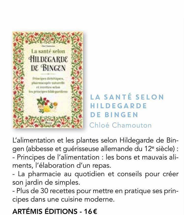 la santé selon hildegarde de bingen - chloé chamouton