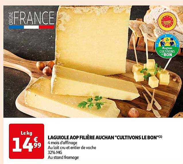 laguiole aop filière auchan "cultivons le bon"