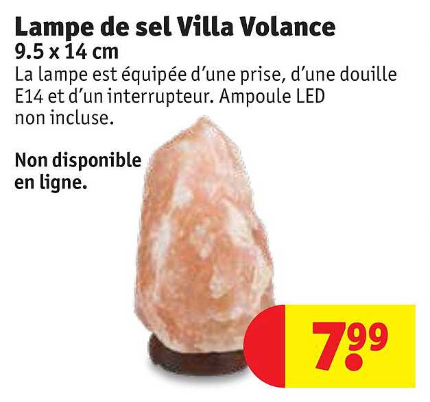 lampe de sel villa volance