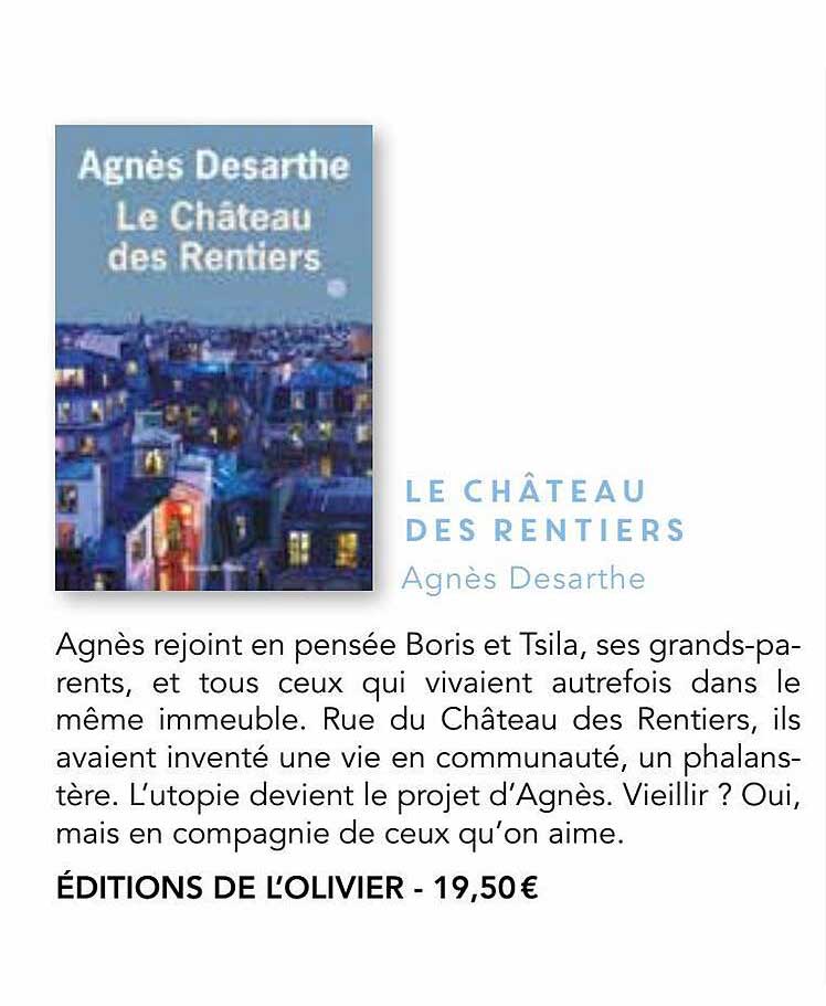 le château des rentiers - agnès desarthe