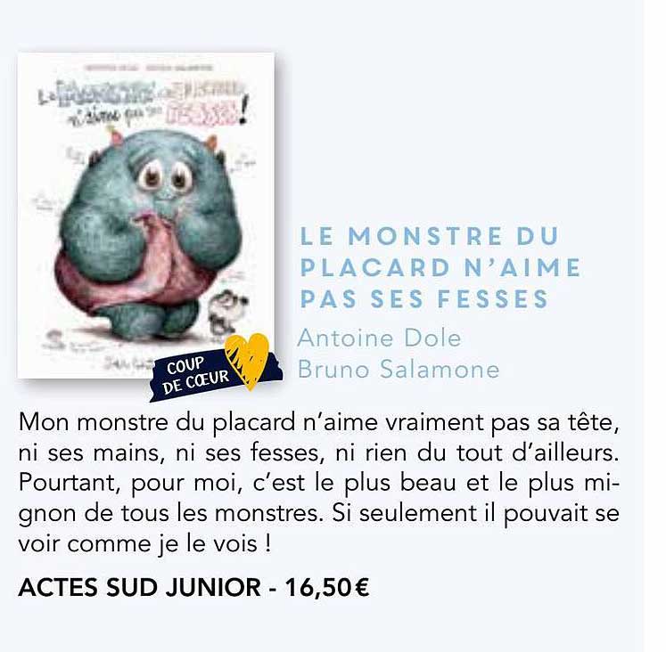 le monstre du placard n'aime pas des fesses - antoine dole, bruno salamone