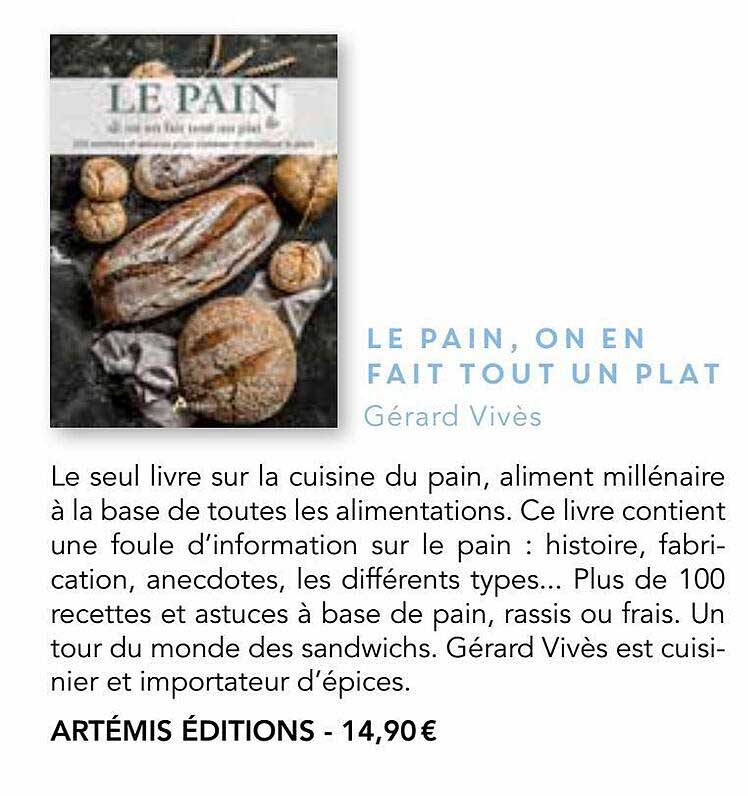 le pain, on en fait tout un plat - gérard vivès