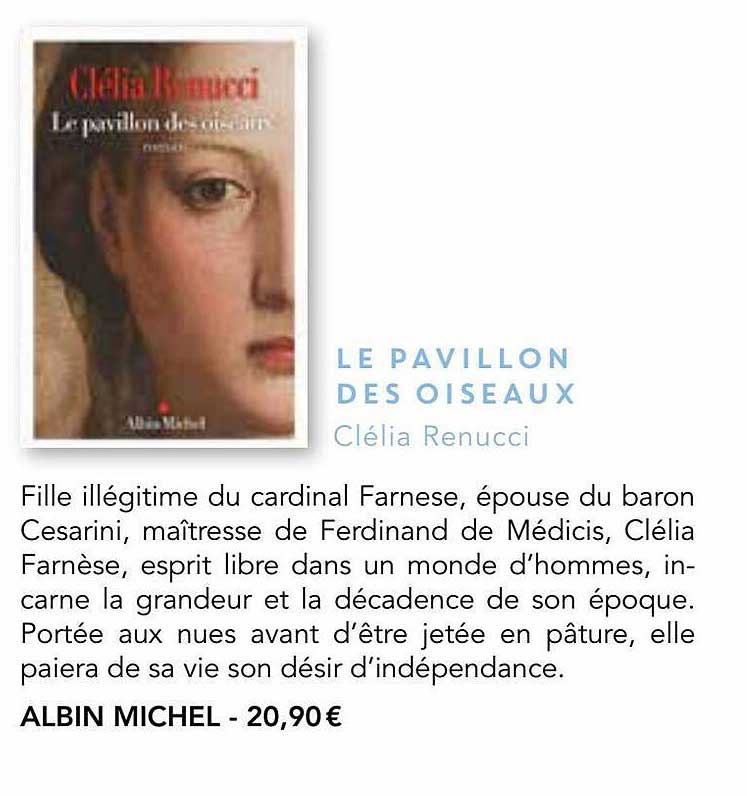 le pavillon des oiseaux - clélia renucci