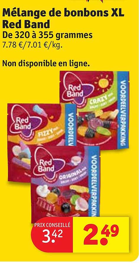 mélange de bonbons xl red band