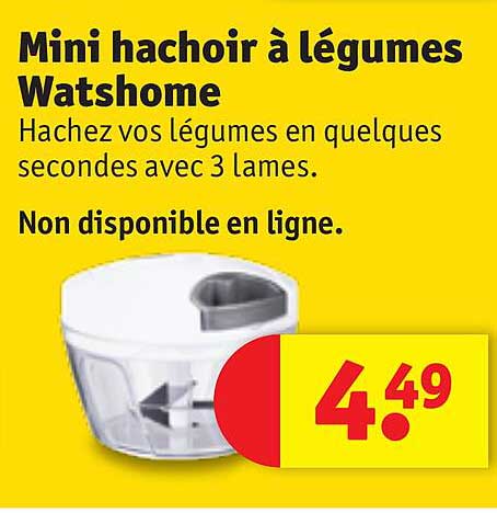 Mini Hachoir à Légumes Watshome