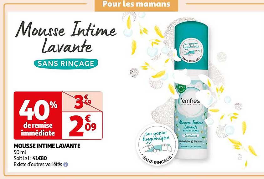 mousse intime lavante