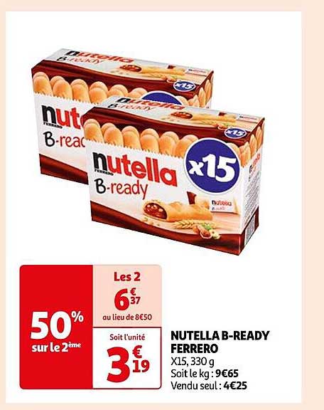 nutella b-ready ferrero