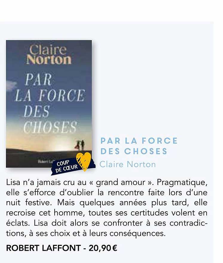 par la force des choses - claire norton