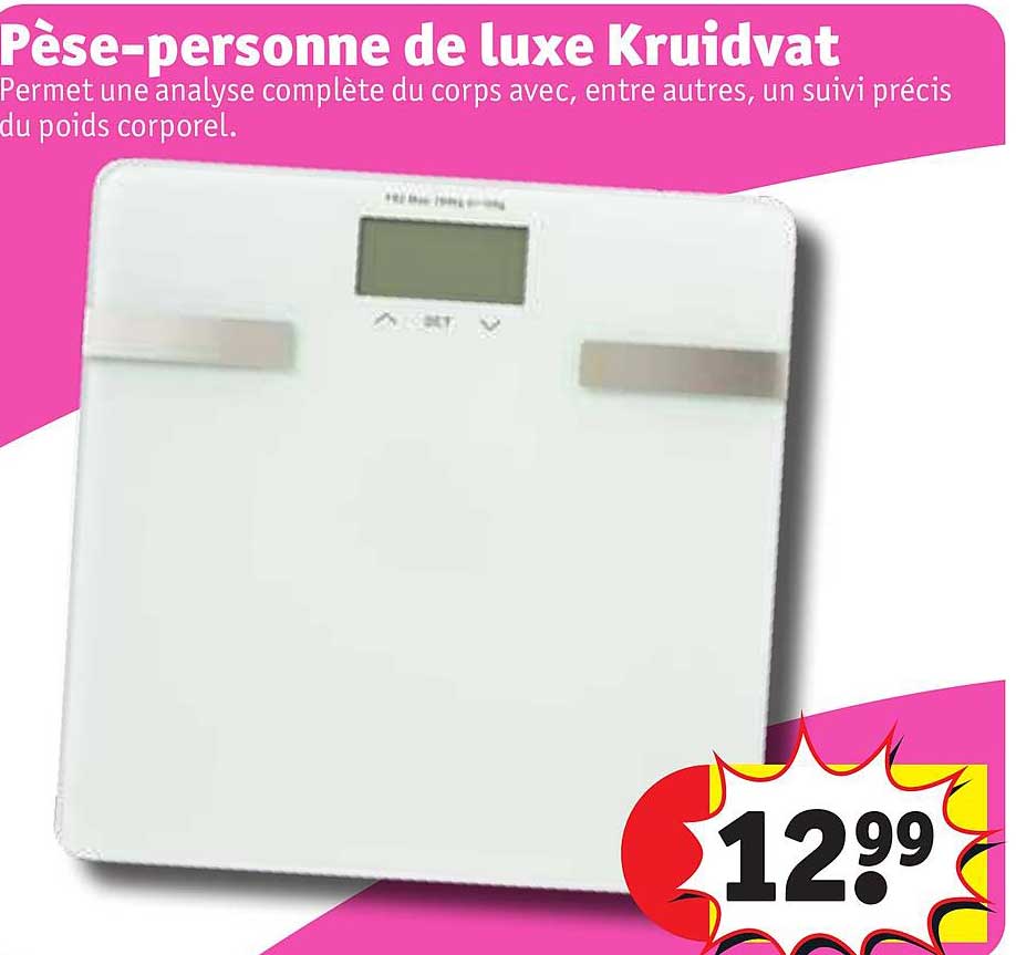 pèse-personne de luxe kruidvat