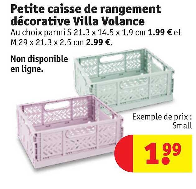 petite caisse de rangement décorative villa volance