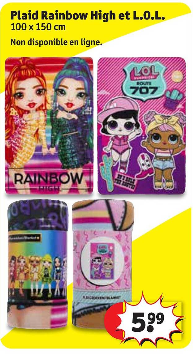 plaid rainbow high et l.o.l.