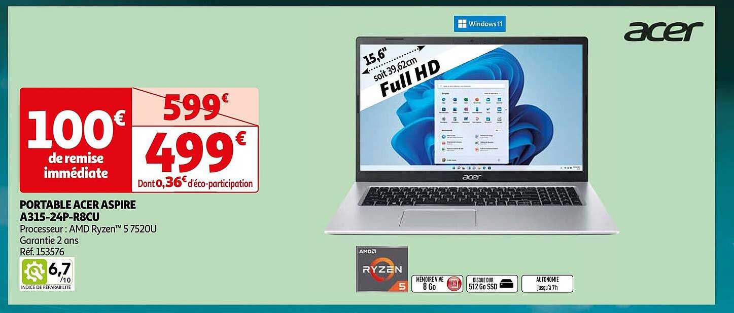 Portable Acer Aspire A315-24p-r8cu