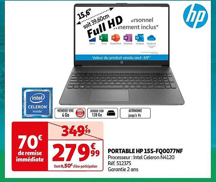 Portable Hp 15s-fq0077nf